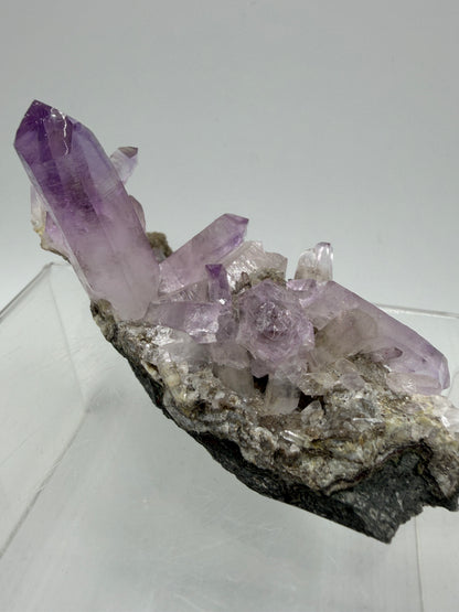 Veracruz Amethyst Display Cluster. Gorgeous Deep Purple High Quality Specimen. World Famous Rare Amethyst