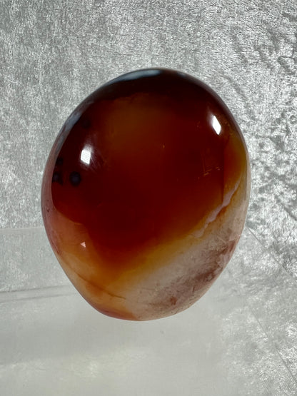 Carnelian Polished Freeform. Stunning Carnelian With Spots Of Orca From Madagascar. Amazing Colors On This High Quality Crystal