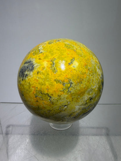 Bumble Bee Jasper Sphere. 54mm. Amazing Colors And Patterns. Gorgeous Rare Crystal.