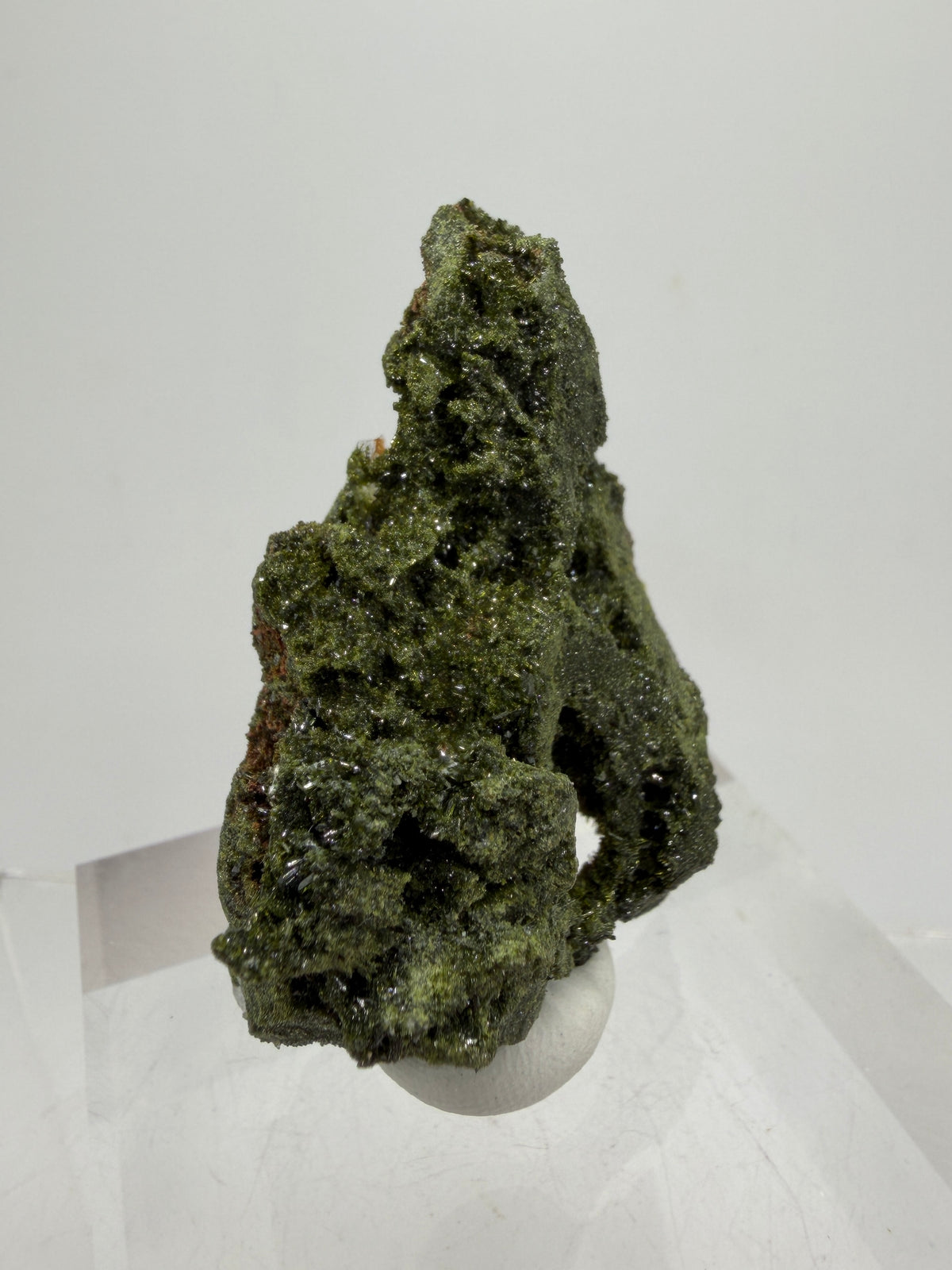 Turkish Epidote And Quartz Specimen. Gorgeous High Quality Forest Epidote. Amazing Flash And Sparkle!