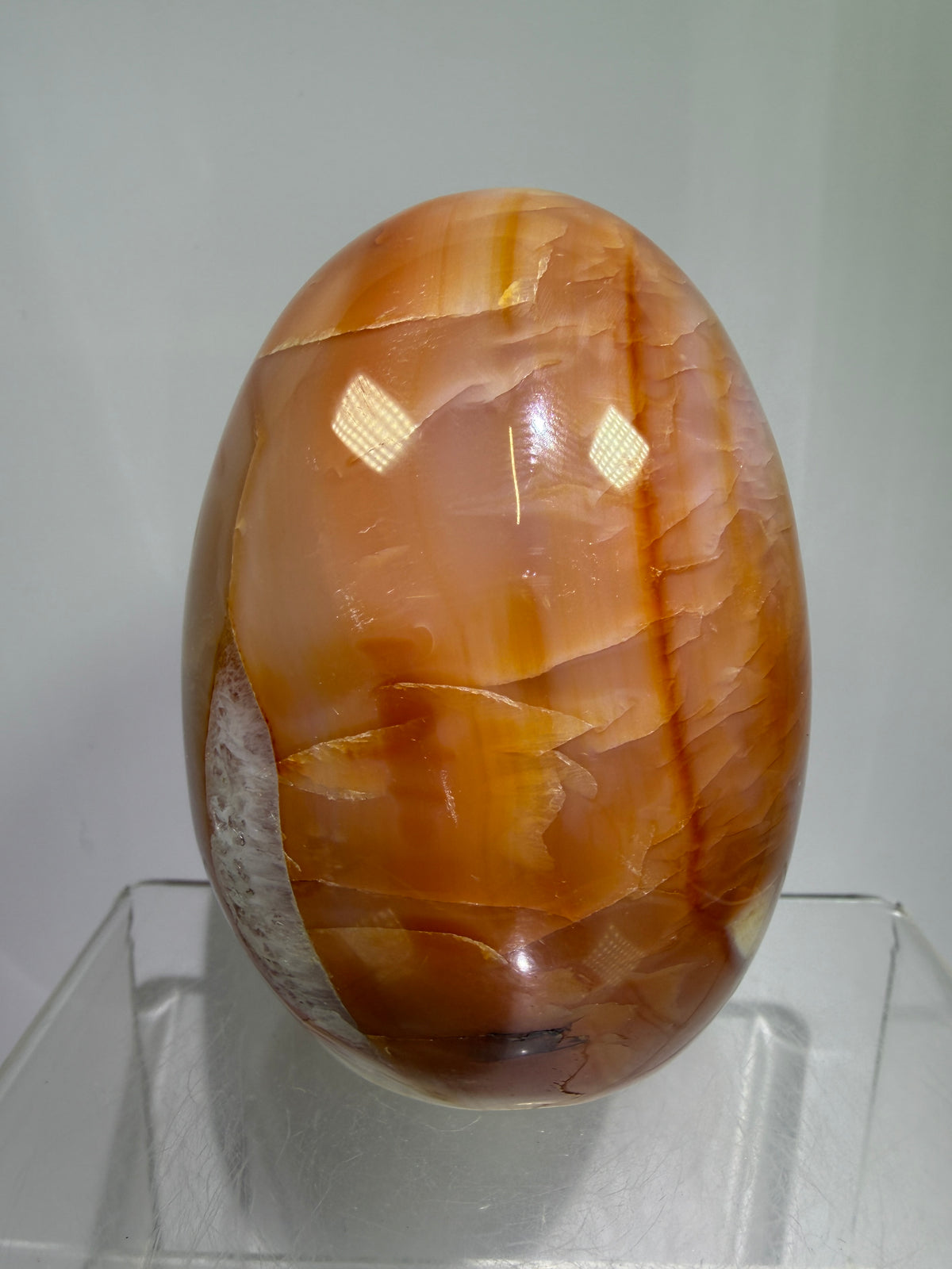 Carnelian Polished Freeform. Stunning Agate From Madagascar. Amazing Colors On This High Quality Crystal