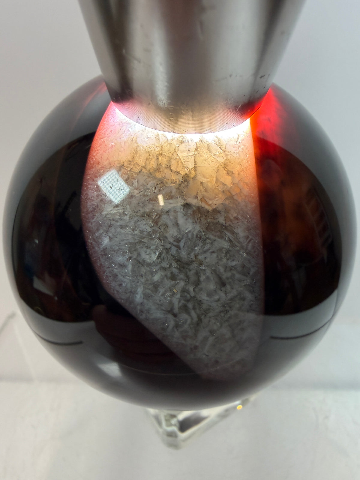 Silk Agate Sphere. 61mm. Gorgeous Banded Agate From Madagascar. Stunning Colors And Patterns On This Display Sphere.