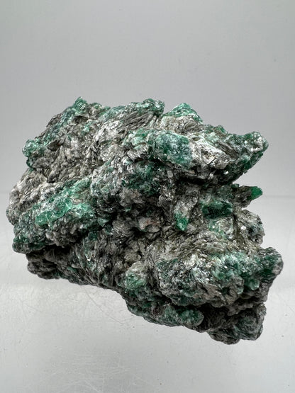 Emerald Mica In Matrix Specimen. Incredible Chrome Muscovite From Zimbabwe. Beautiful One Of A Kind Rare Crystal
