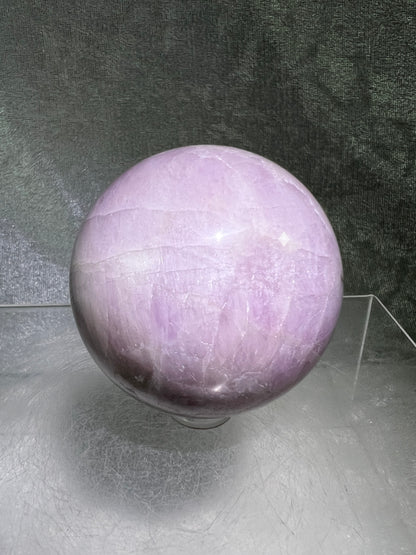 Kunzite Crystal Sphere. 58mm. Rare Stunning Display Sphere. Beautiful Lavenders With Amazing Flash!