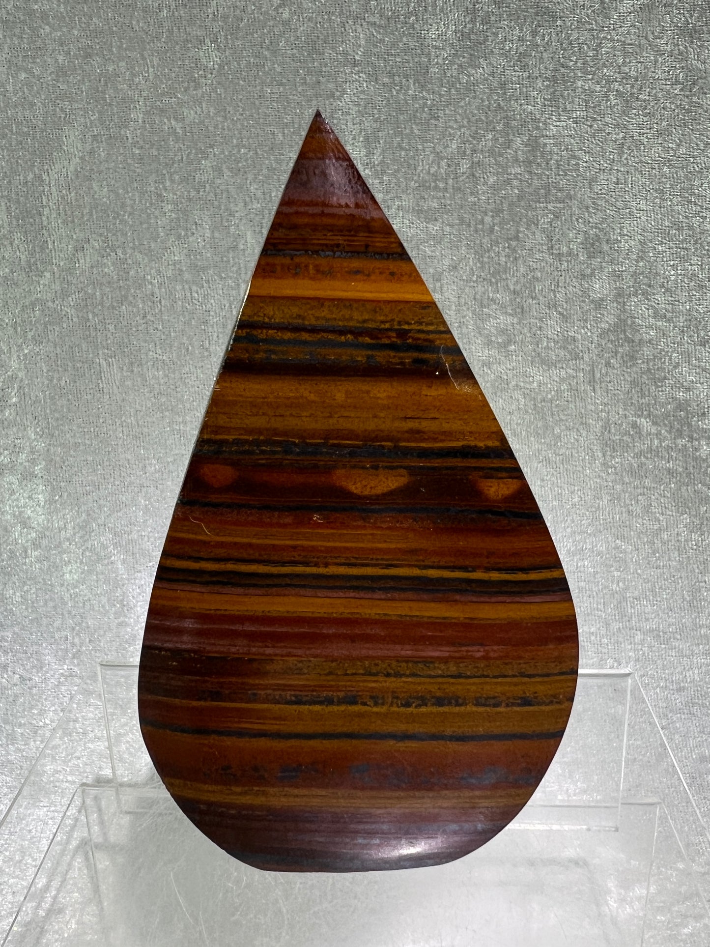 Tiger Iron Crystal Flame. Gorgeous Rare Display Flame With Amazing Flash.