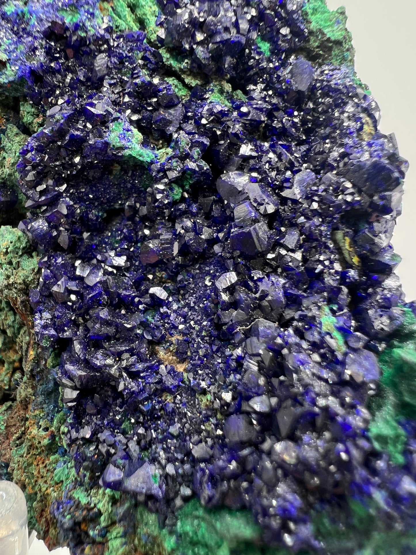 Azurite And Malachite Specimen. Stunning High Quality Azurite Crystals. Beautiful Multi Mineral Cluster.