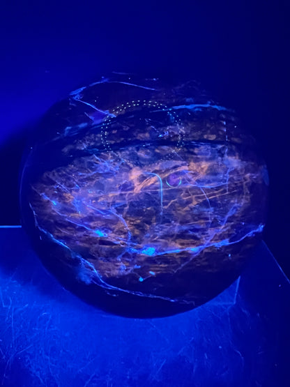 Sodalite Crystal Sphere. 84mm. Stunning Deep Dark Blue Sodalite From Namibia. Gorgeous High Quality Display Crystal.