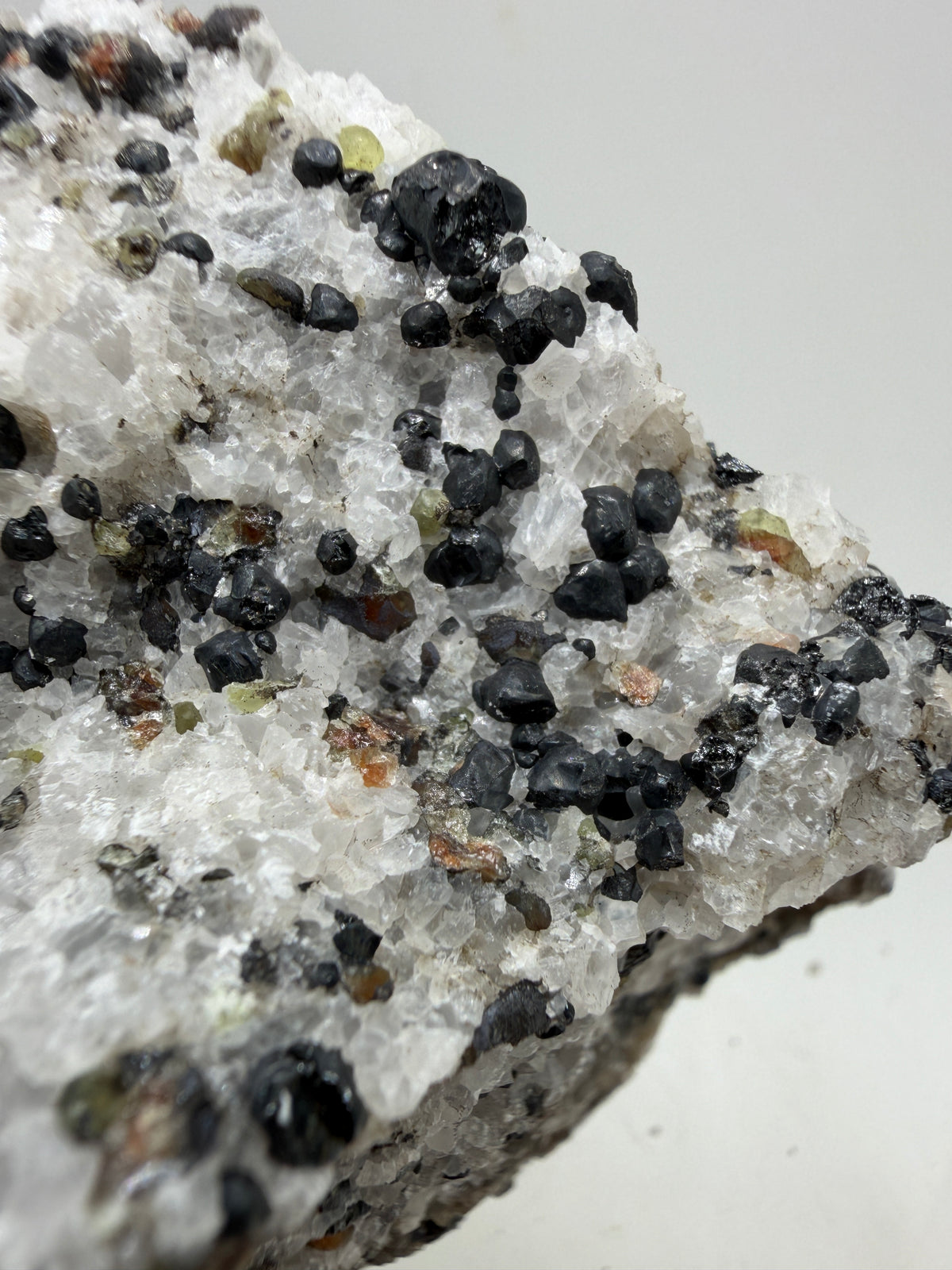 Franklinite, Willemite, And Calcite UV Specimen. Beautiful UV Reactive Crystals With Stunning Colors. High Quality Display Crystal