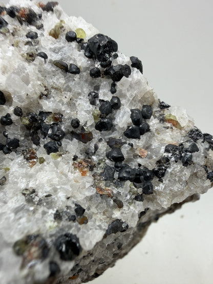 Franklinite, Willemite, And Calcite UV Specimen. Beautiful UV Reactive Crystals With Stunning Colors. High Quality Display Crystal