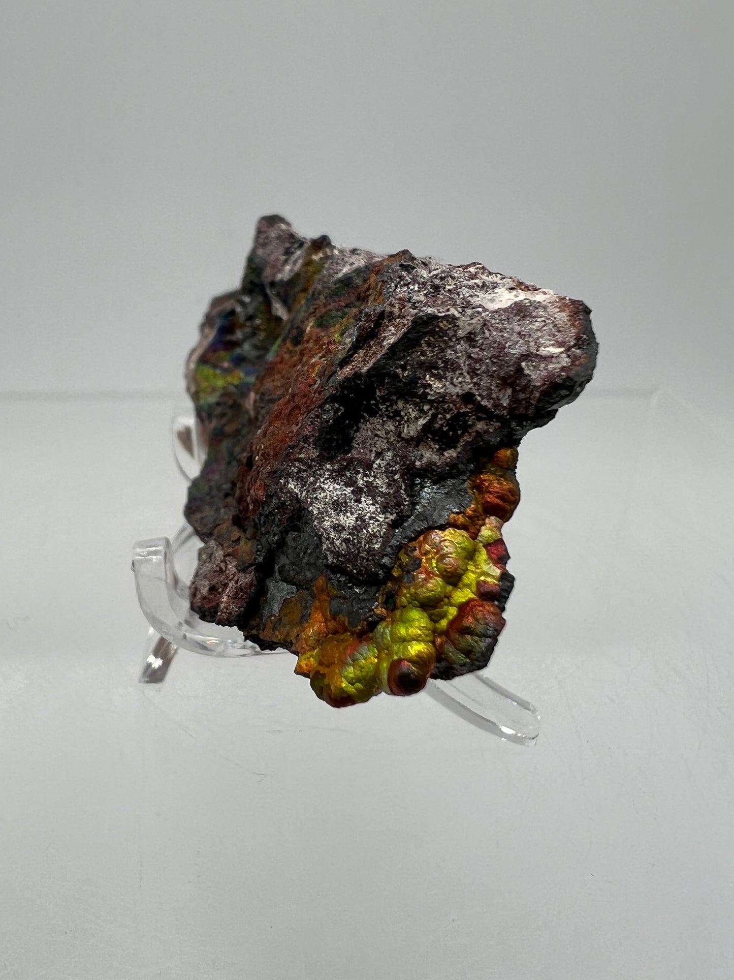Turgite From Chihuahua, Mexico. Gorgeous Iridescent Rainbow Flash. Amazing Hematite Goethite Mineral Specimen.