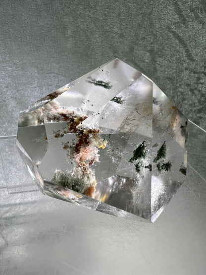 Garden Quartz Polished Freeform. High Quality Four Seasons Landscape Quartz. Gorgeous Pastel Colors. Amazing Polished Lodolite Freeform.