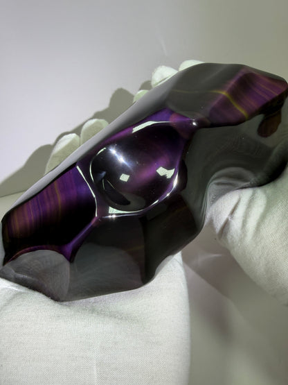 Rainbow Obsidian Freeform. Gorgeous One Of A Kind Display Crystal. Very High Quality Crystal.