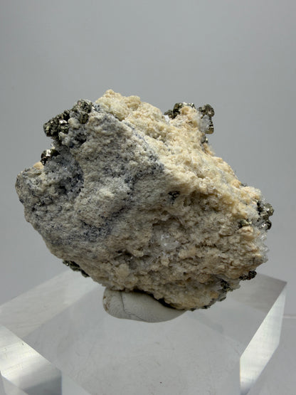 Pyrite And Needle Quartz Display Specimen. Gorgeous Pyrite Cube Cluster From Peru.