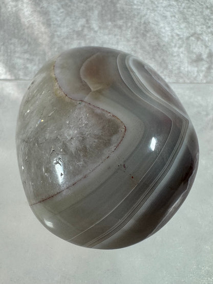 Red Sashe River Agate Freeform. Stunning Polished Druzy Freeform From Zimbabwe. Gorgeous Rare Display Crystal