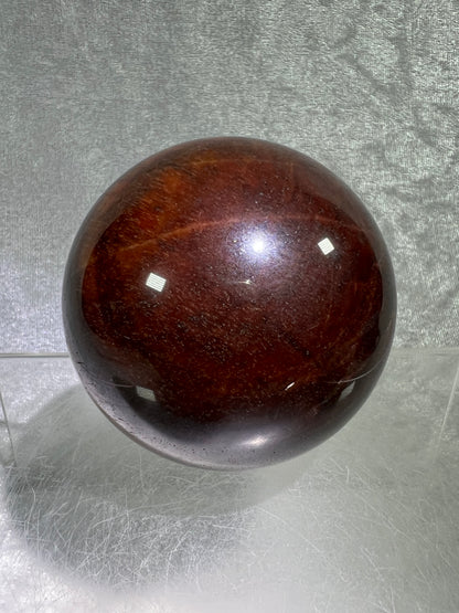 Red Tigers Eye Sphere. 65mm. Amazing Red And Gold Flash! Gorgeous Display Sphere!