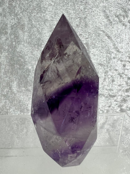 Phantom Amethyst Faceted Flame. Incredible Faceted Amethyst With Amazing Phantoms. High Quality Rare Crystal.