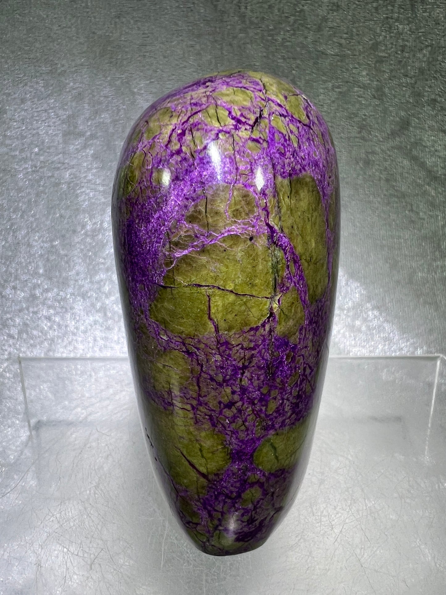 Stichtite In Serpentine Polished Freeform. Gorgeous High Quality Display Crystal. Amazing Atlantisite Freeform.