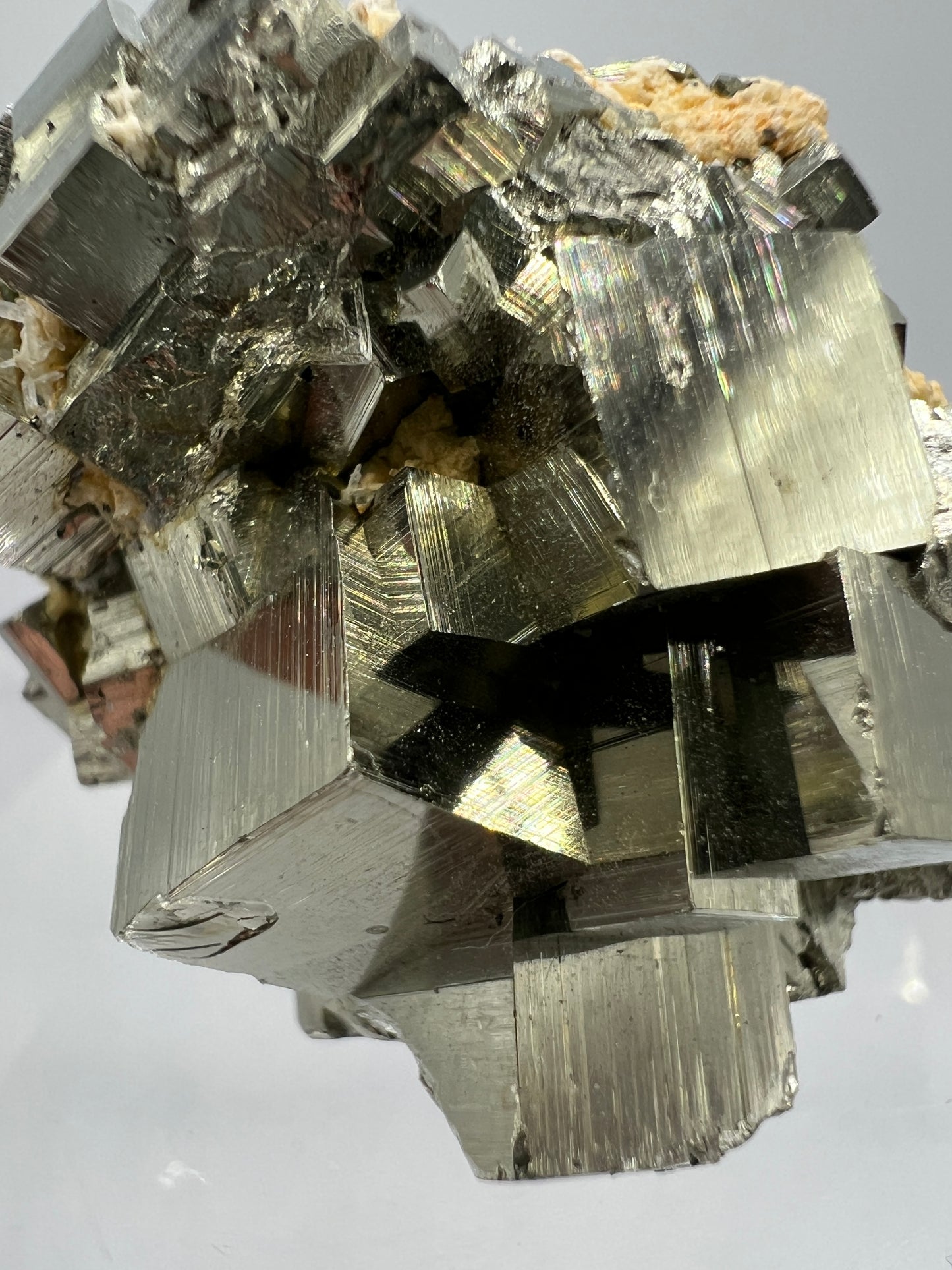 Pyrite Cubes Display Specimen. Amazing High Quality Pyrite Cubes From Peru.