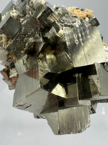 Pyrite Cubes Display Specimen. Amazing High Quality Pyrite Cubes From Peru.