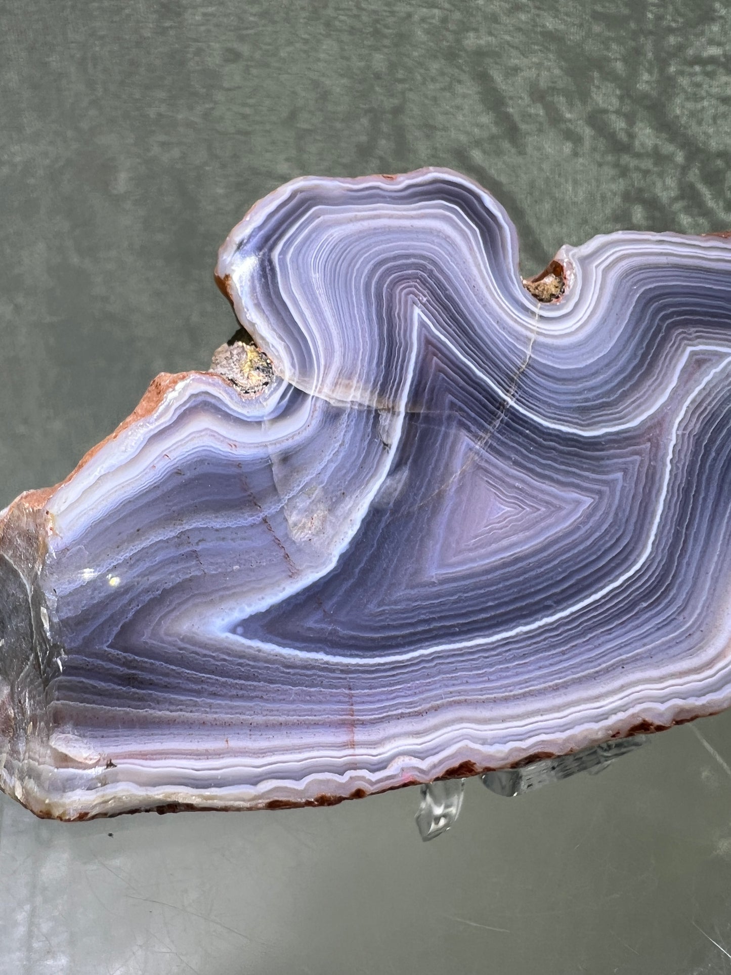 Red Sashe River Agate Freeform. Large Semi Polished Freeform From Zimbabwe. High Quality Rare Display Crystal