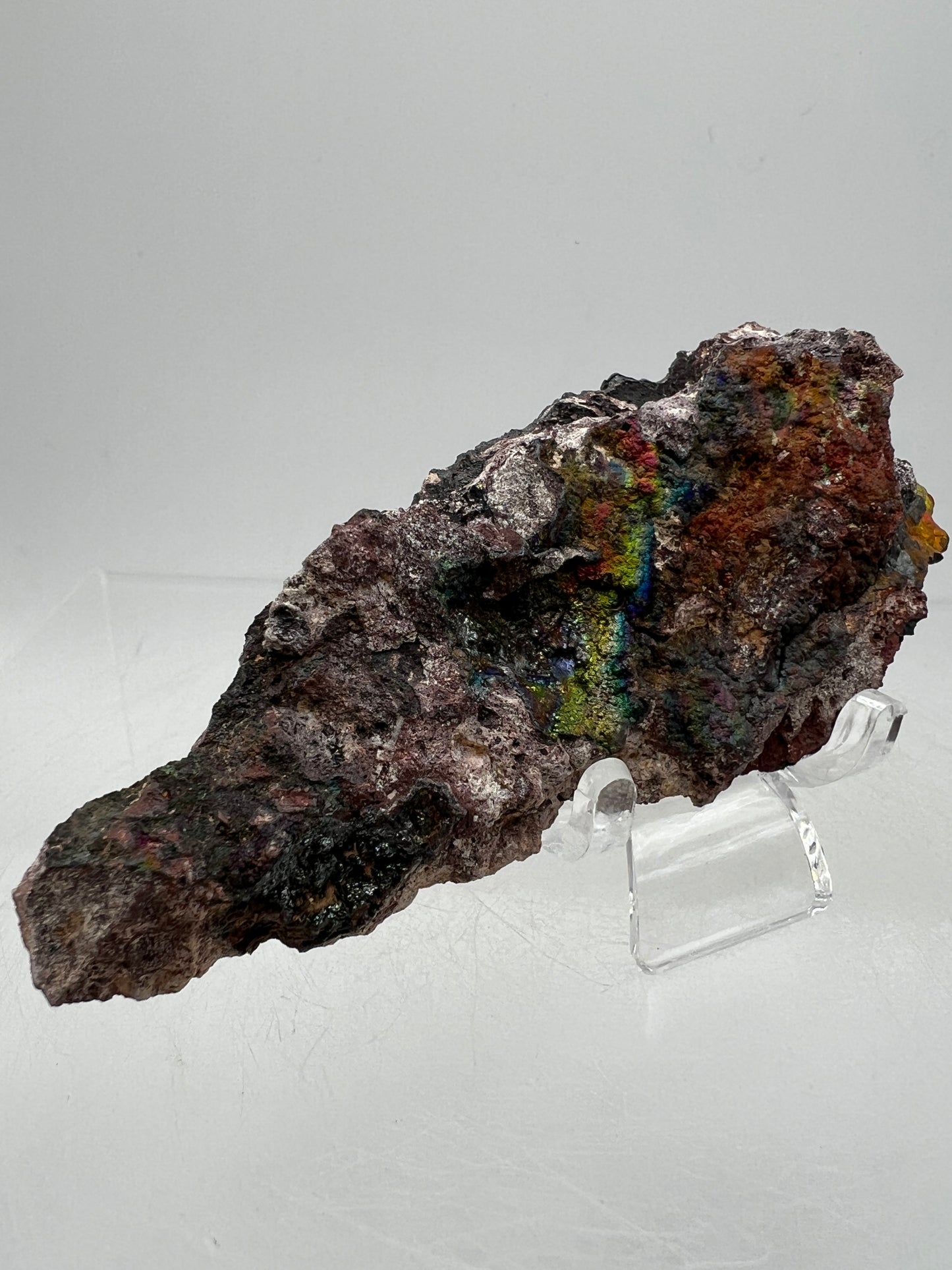 Turgite From Chihuahua, Mexico. Gorgeous Iridescent Rainbow Flash. Amazing Hematite Goethite Mineral Specimen.