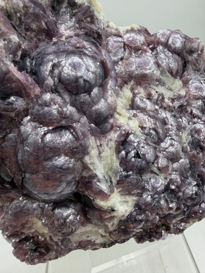 Botryoidal Lepidolite Specimen. Large Very Rare Mineral Cluster From Brazil. Lots Of Flash And Crystallization. Beautiful Color Contrasts.
