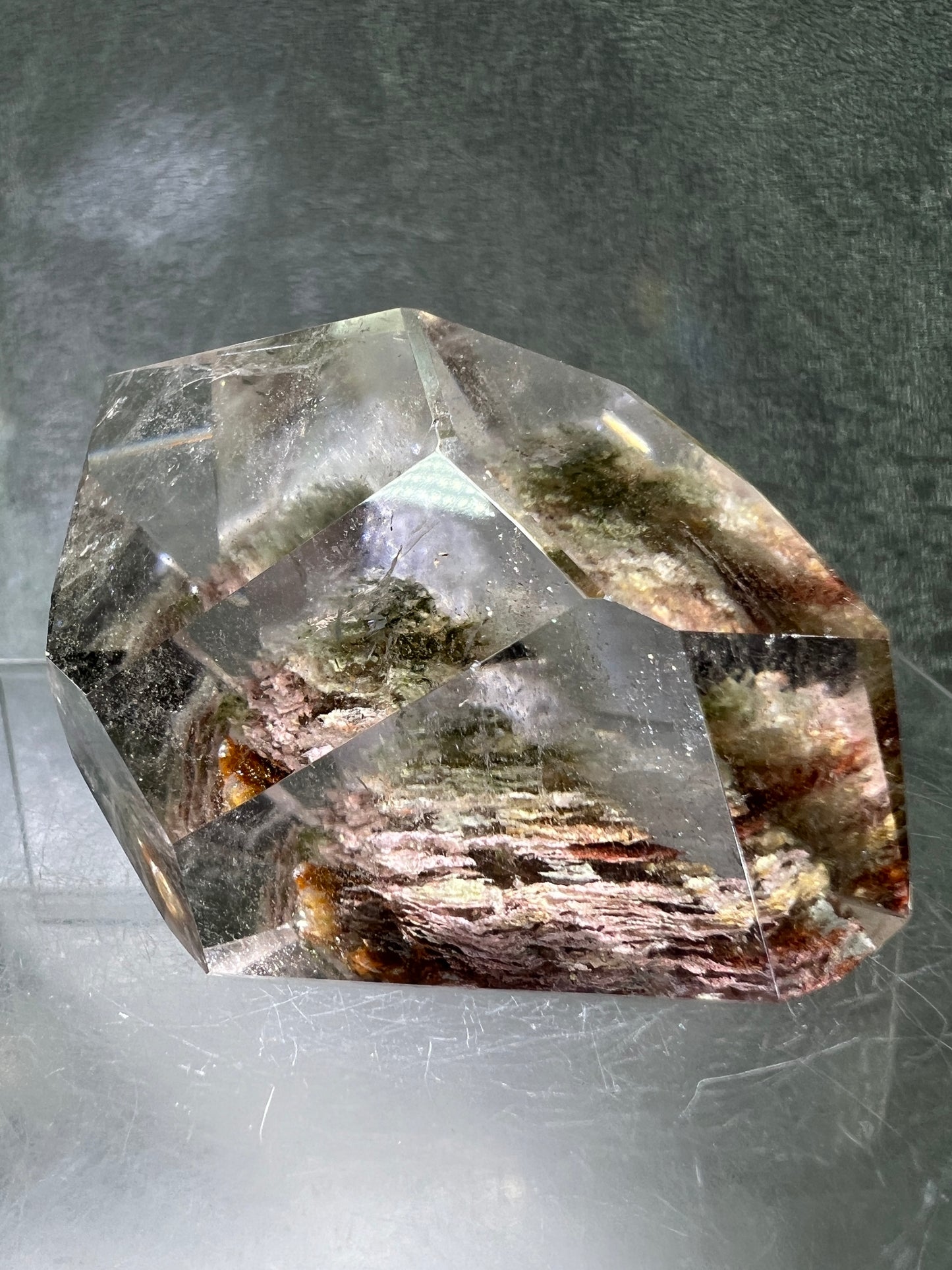 Garden Quartz Polished Freeform. Gorgeous Thousand Layer Four Seasons Landscape. High Quality Crystal.