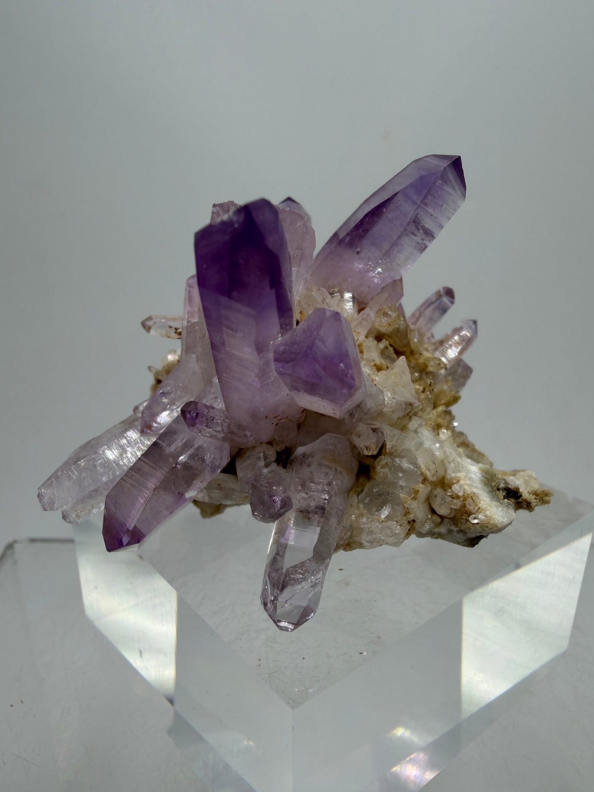 Veracruz Amethyst Display Cluster. Beautiful Dark Purple Specimen. World Famous Rare Amethyst