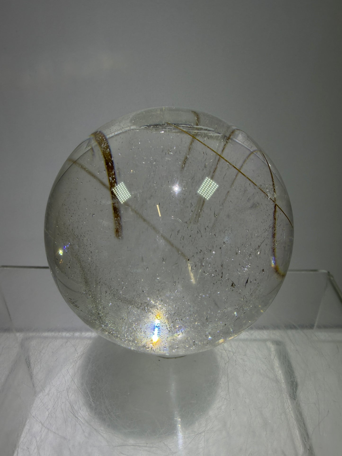 Rutile Quartz Sphere. 55mm. High Quality Golden Rutilated Quartz. Stunning Display Sphere