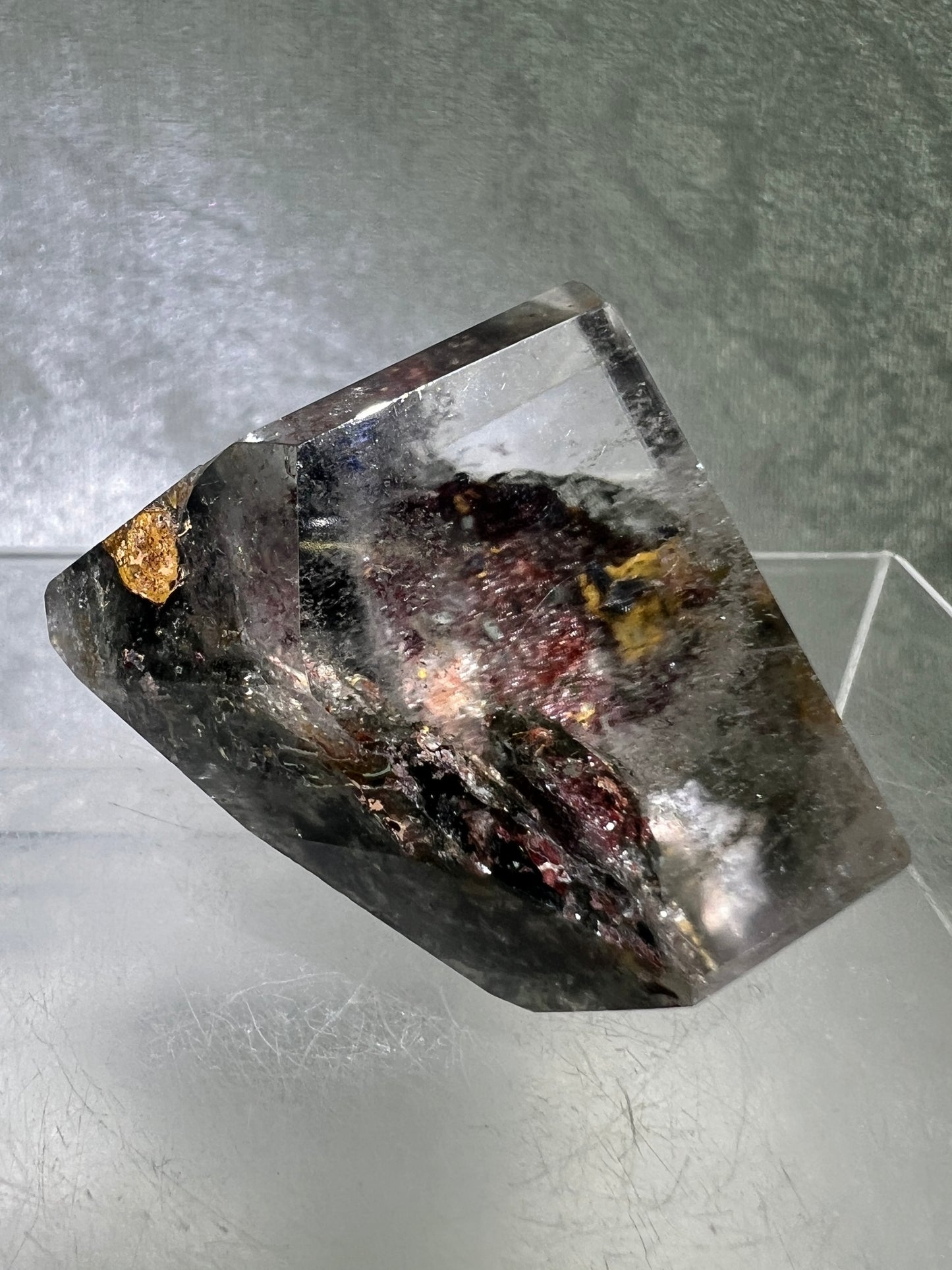 Garden Quartz Polished Freeform. Very Colorful Four Seasons Landscape. High Quality Crystal.