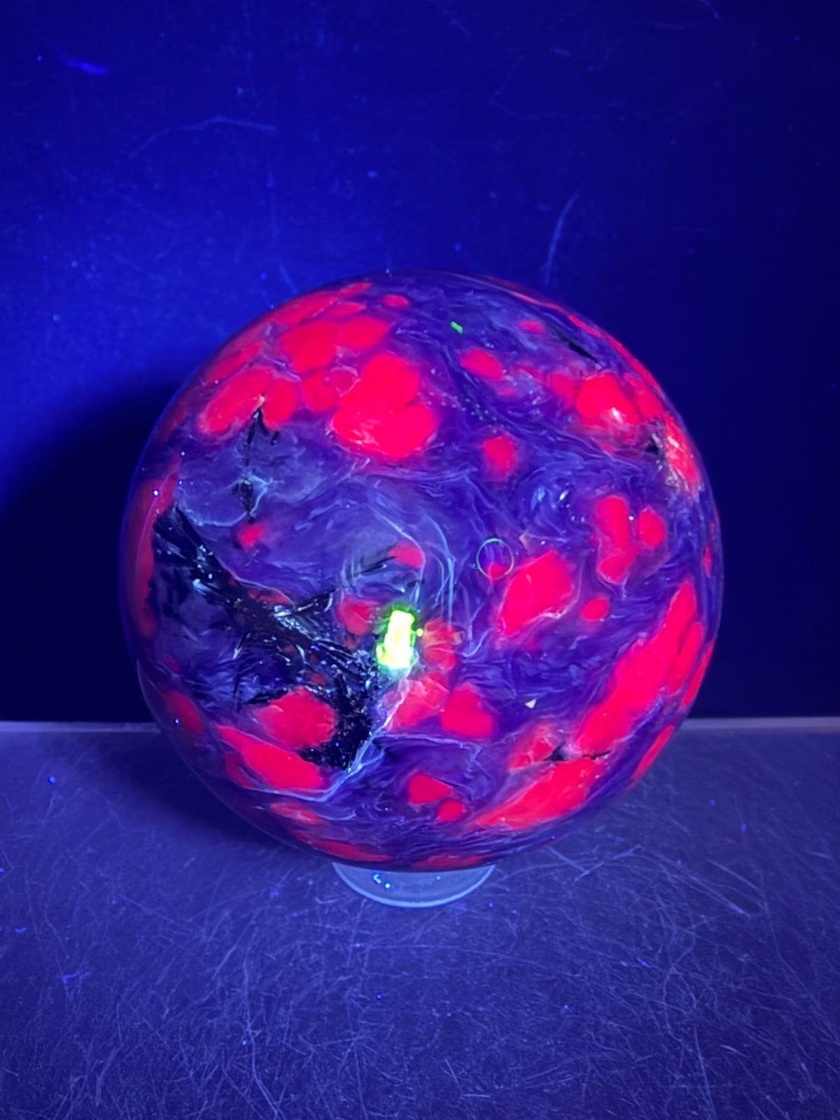 Charoite Crystal Sphere. 50mm. High Quality Beautiful Crystal. Amazing Patterns And Flash. Stunning Rare Crystal