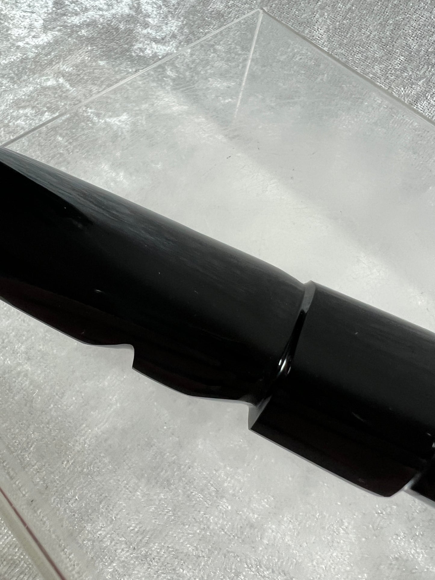 Black Obsidian Dagger Carving. 9 Inches Long. Amazing Crystal Display Carving.