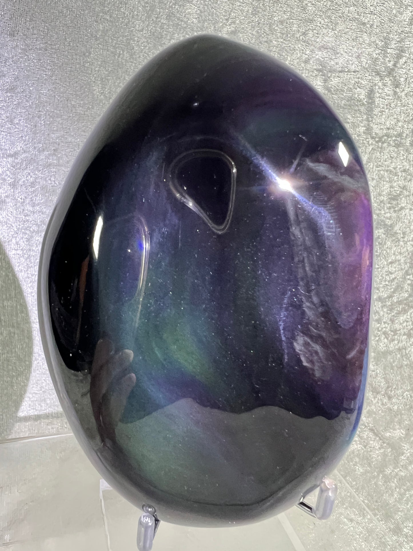 Rainbow Obsidian Freeform. Gorgeous Polished Freeform. Amazing Colorful Obsidian From Mexico. Rare One Of A Kind Display Crystal