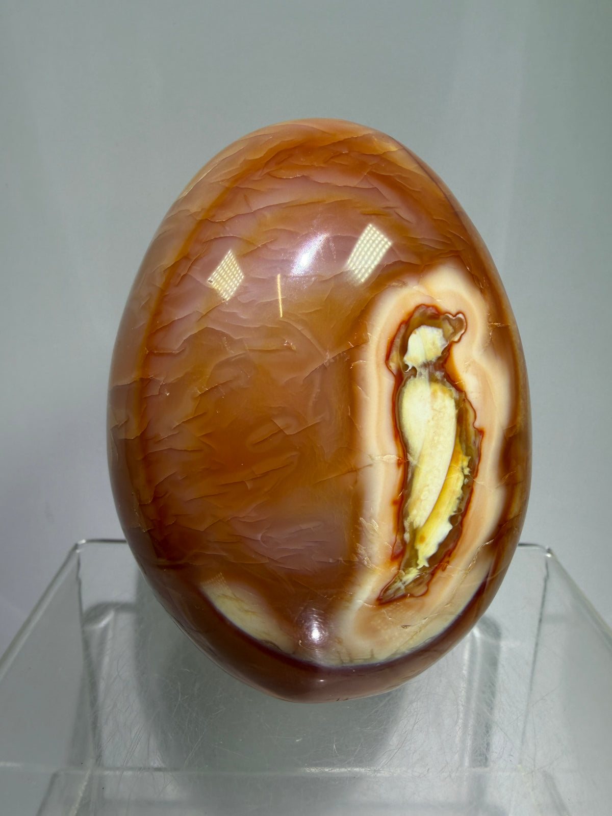 Carnelian Polished Freeform. Stunning Agate From Madagascar. Amazing Colors On This High Quality Crystal