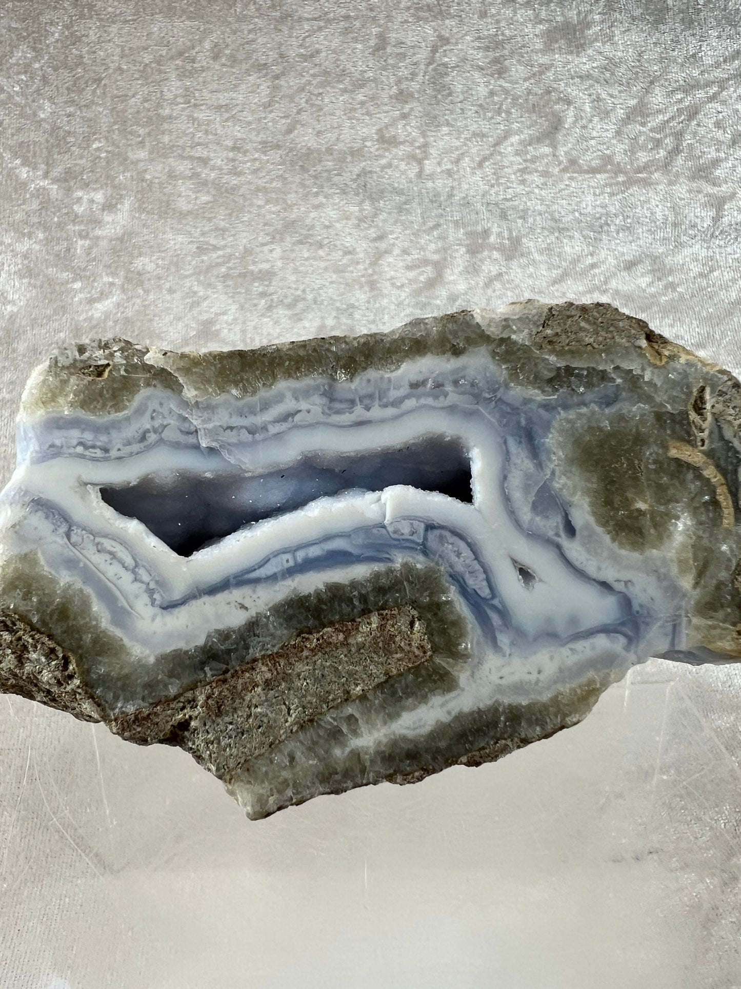 Blue Lace Semi Polished Freeform. Gorgeous Sugar Druzy Freeform From Malawi. Rare Mineral Specimen.