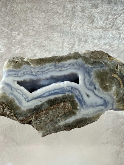 Blue Lace Semi Polished Freeform. Gorgeous Sugar Druzy Freeform From Malawi. Rare Mineral Specimen.