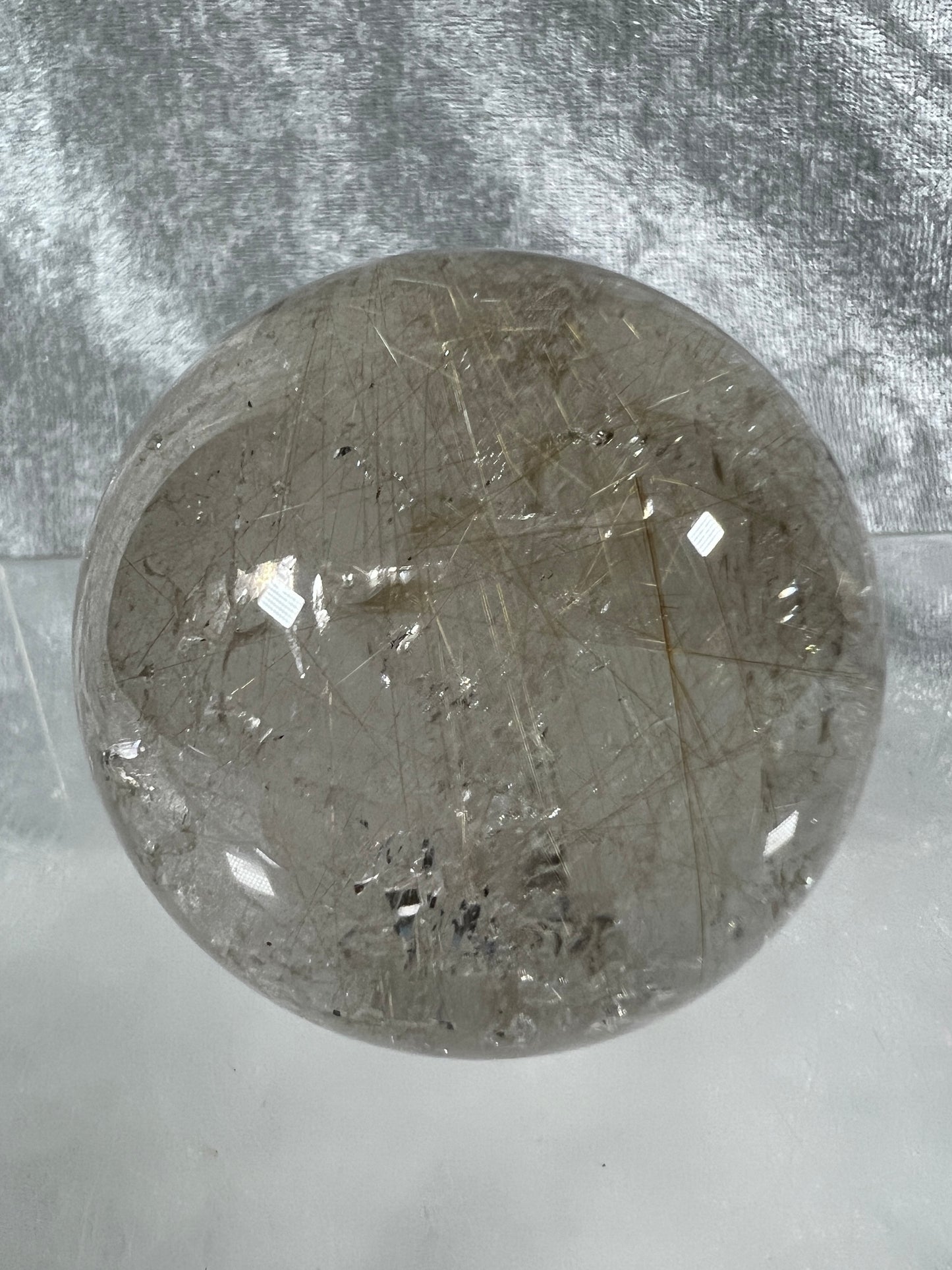 Rutile Quartz Sphere. 54mm. Gorgeous Golden Rutilated Quartz. Stunning Display Sphere