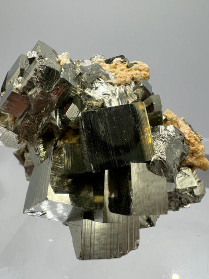 Pyrite Cubes Display Specimen. Amazing High Quality Pyrite Cubes From Peru.
