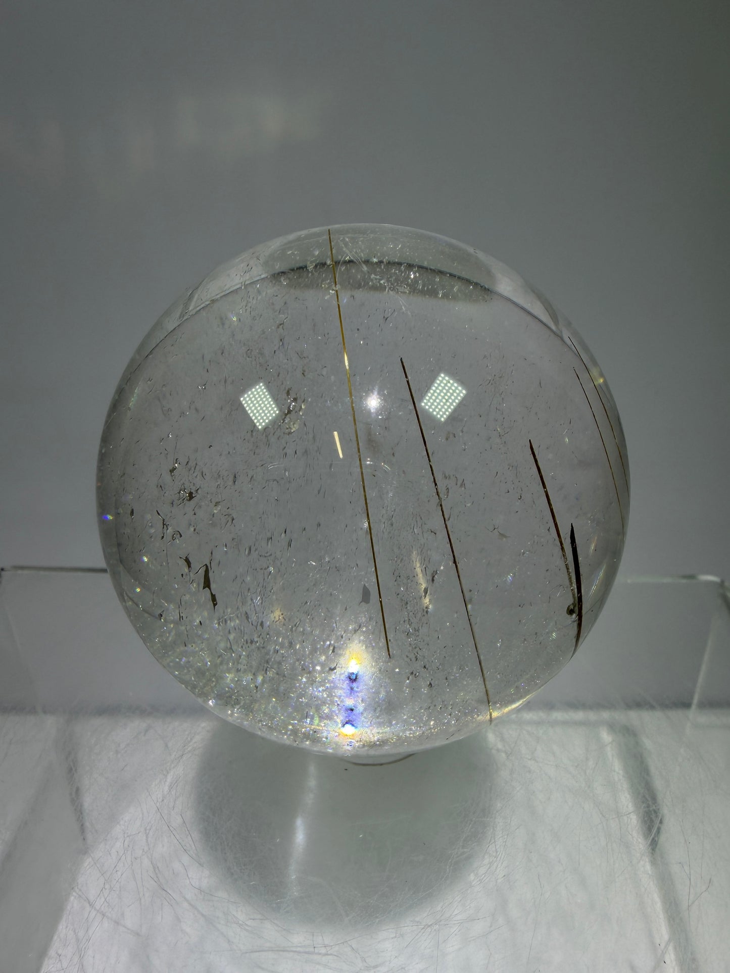 Rutile Quartz Sphere. 55mm. High Quality Golden Rutilated Quartz. Stunning Display Sphere