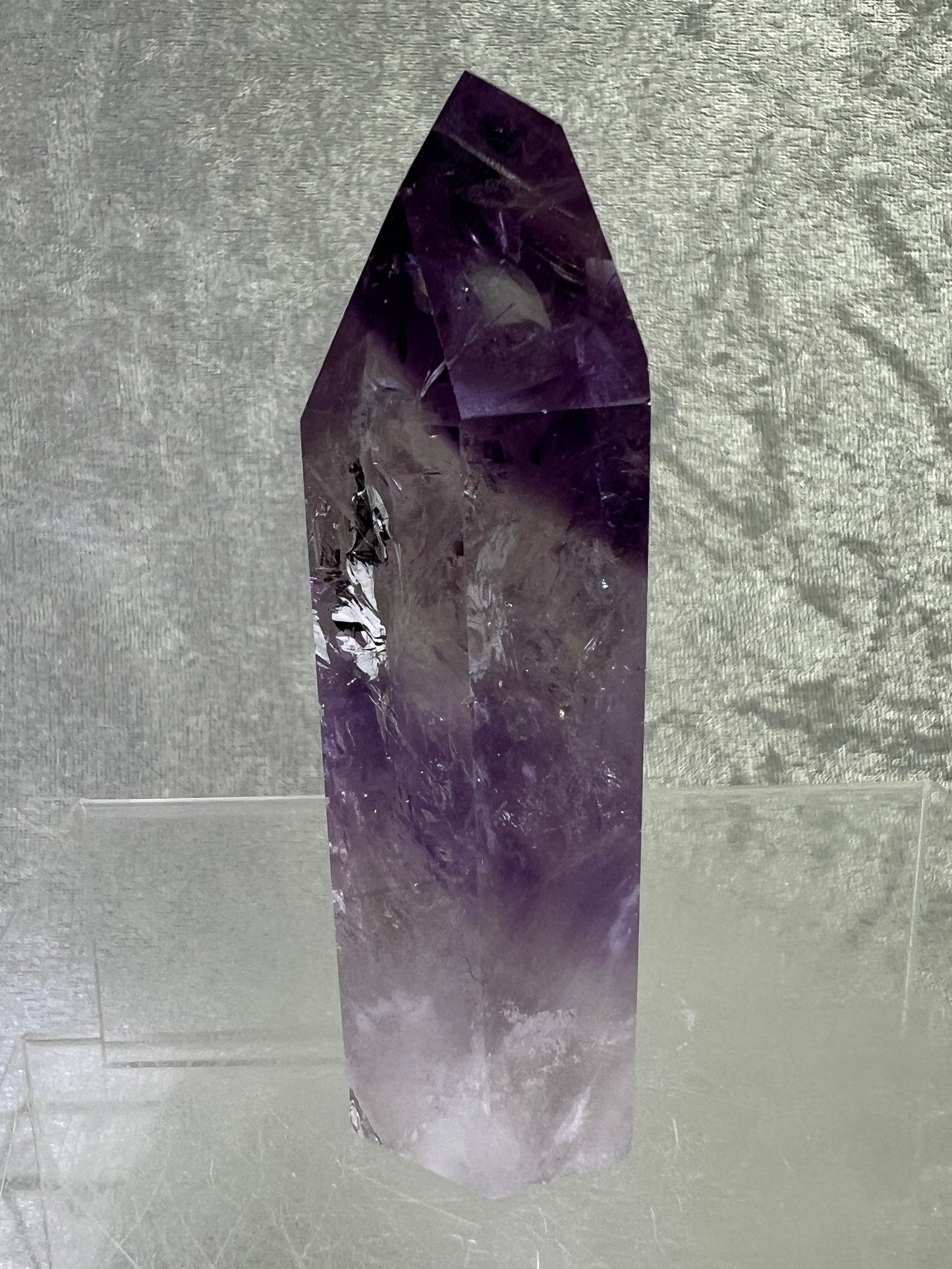 Phantom Amethyst Tower. Gorgeous Amethyst With Amazing Rainbows. High Quality Rare Crystal.