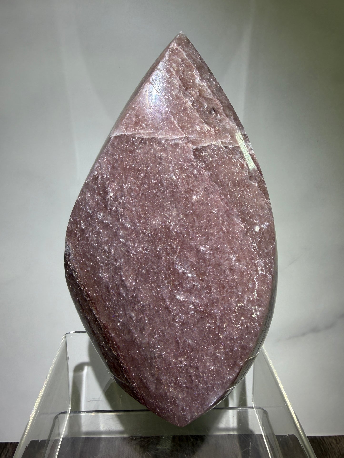 Strawberry Quartz Flame. High Quality Rare Quartz From Brazil. Gorgeous Mica Flash.