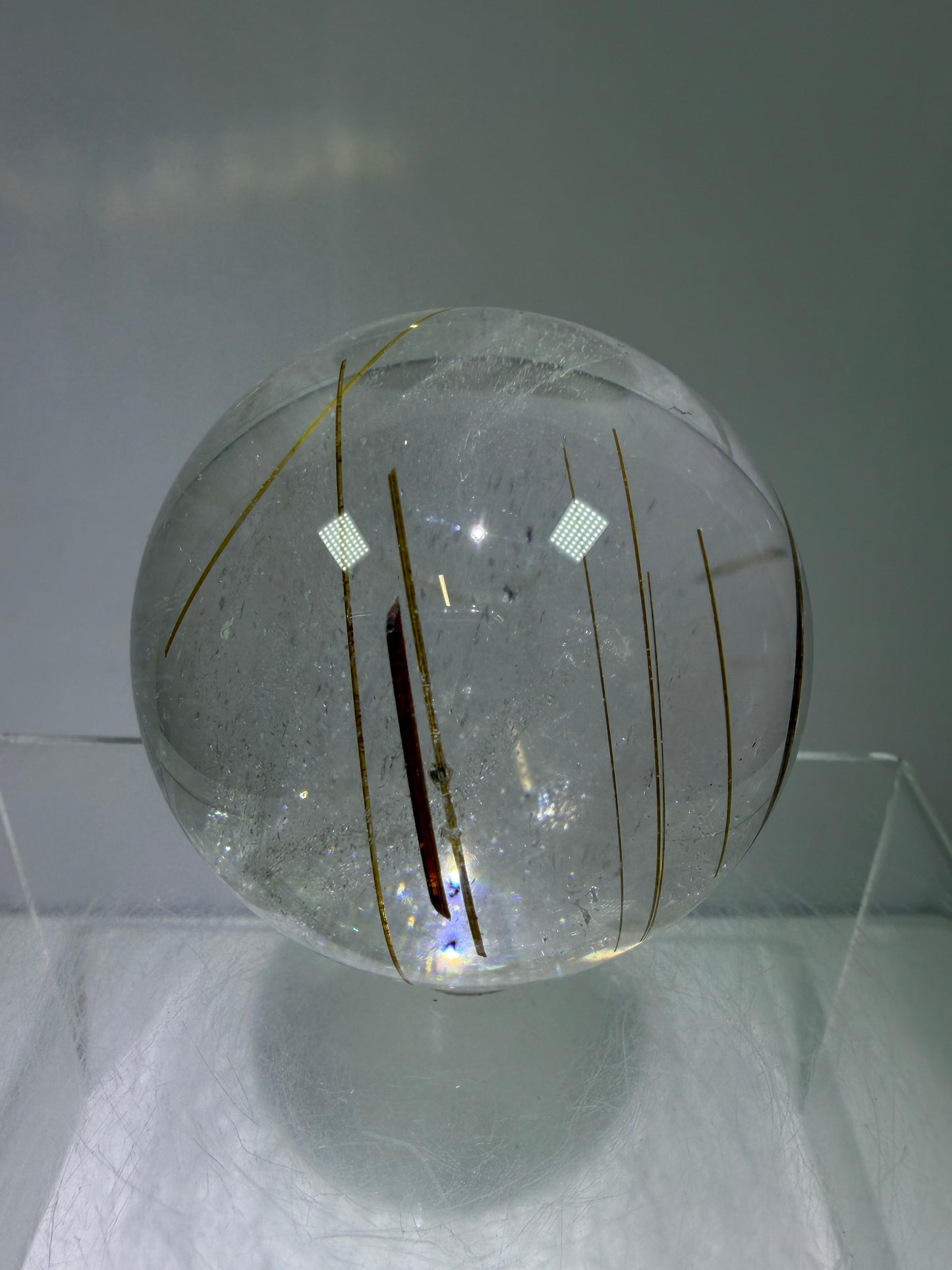 Rutile Quartz Sphere. 55mm. High Quality Golden Rutilated Quartz. Stunning Display Sphere