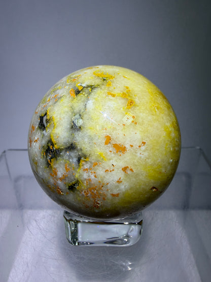 Bumble Bee Jasper Sphere. 50mm. Beautiful Colors And Patterns. Amazing Rare Crystal.