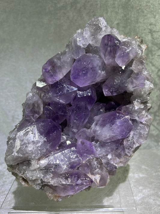 Jacaranda Amethyst Cluster. XL Amethyst Specimen From Zambia. High Quality Display Crystal.
