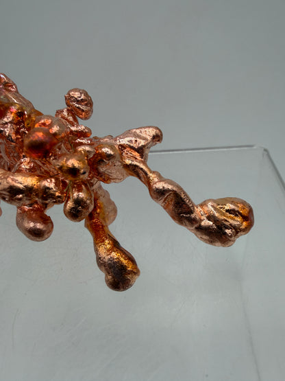 Copper Specimen From Michigan. Sculptured Copper Art Collectors Piece. One Of A Kind Display