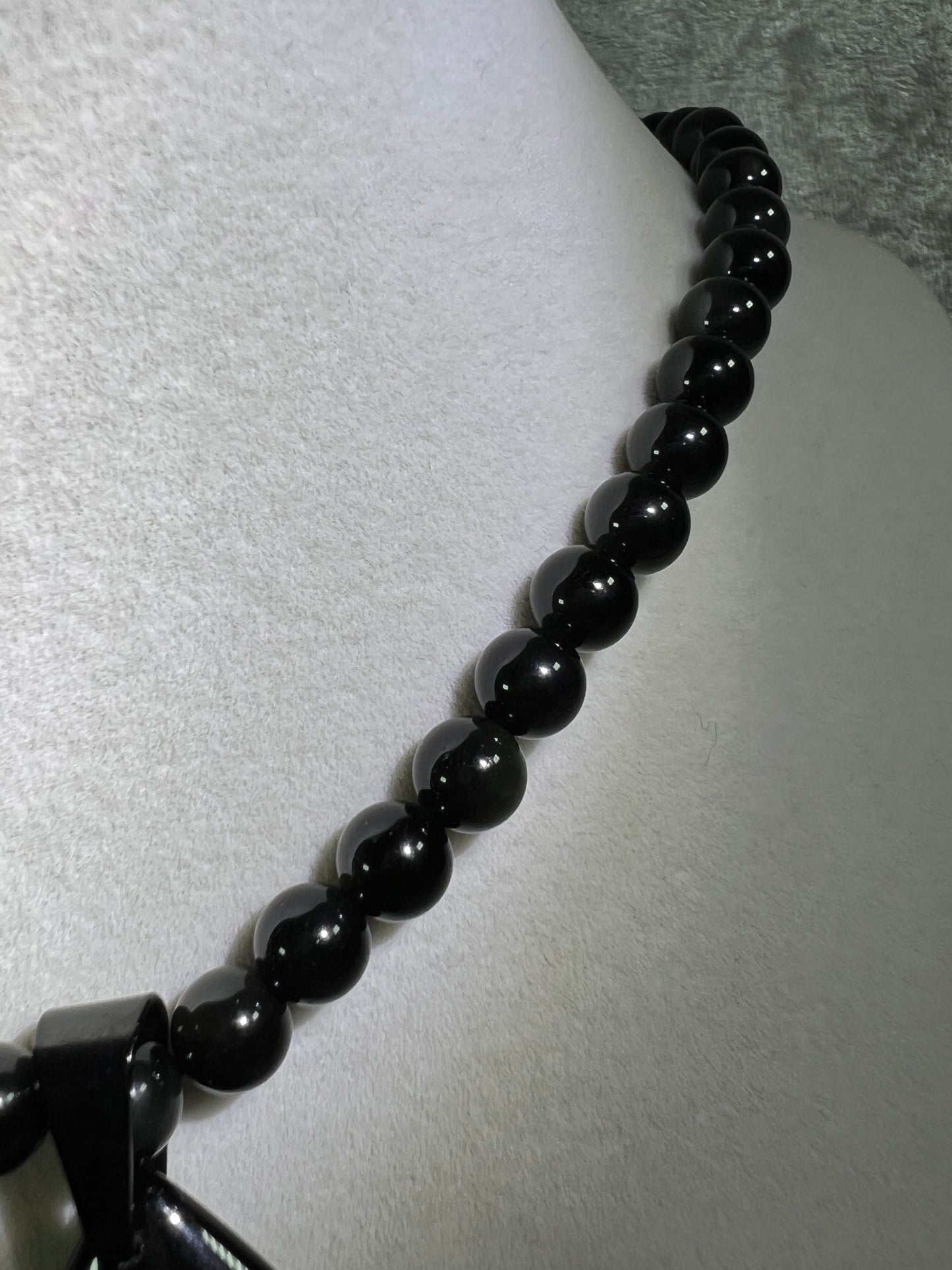 Rainbow Obsidian Pendant. Gorgeous Teardrop Cabochon. Custom Made Beaded Necklace. High Quality Jewelry