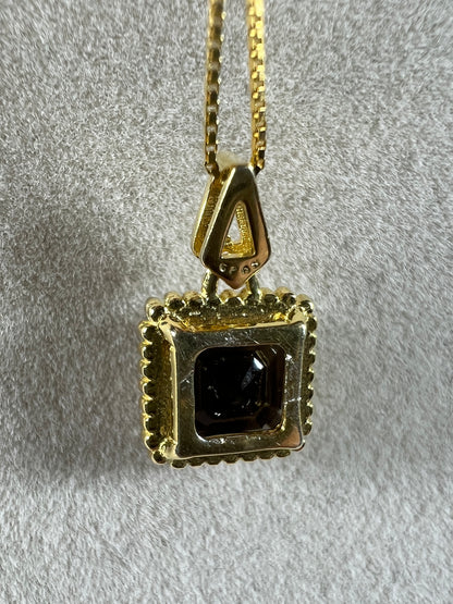 Smoky Quartz Crystal Pendant. Stunning Quality Crystal Necklace. S925 Setting And Necklace. Gorgeous Natural Gemstone