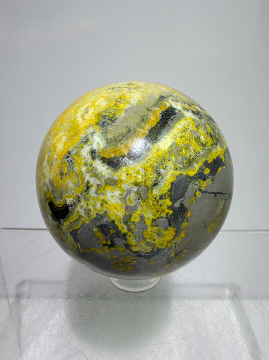 Bumble Bee Jasper Sphere. 54mm. Amazing Colors And Patterns. Gorgeous Rare Crystal.