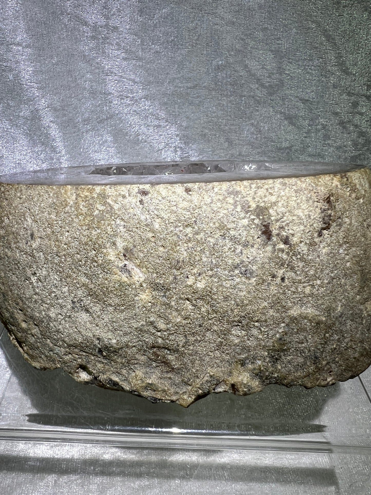 Quartz Geode From Brazil. Stunning Large Polished Geode With Amazing Points. Incredible Display Crystal.