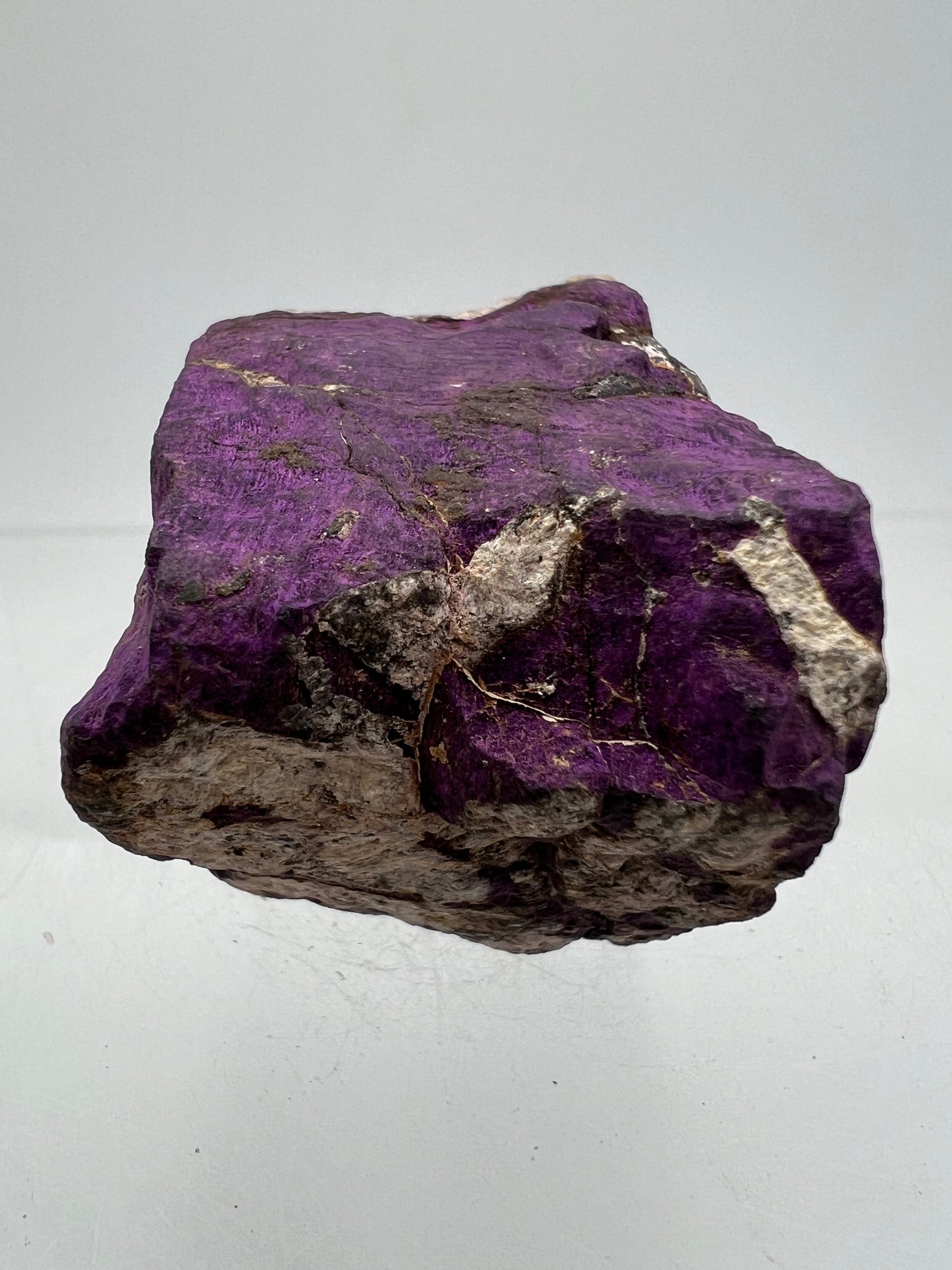 Purpurite Mineral Specimen. Gorgeous Raw Purpurite Display Crystal From Erongo, Namibia. Beautiful Purple Flash!